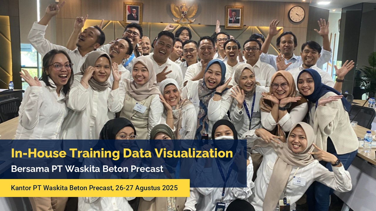 Dokumentasi In-House Training Data Visualization bersama PT Waskita Beton Precast