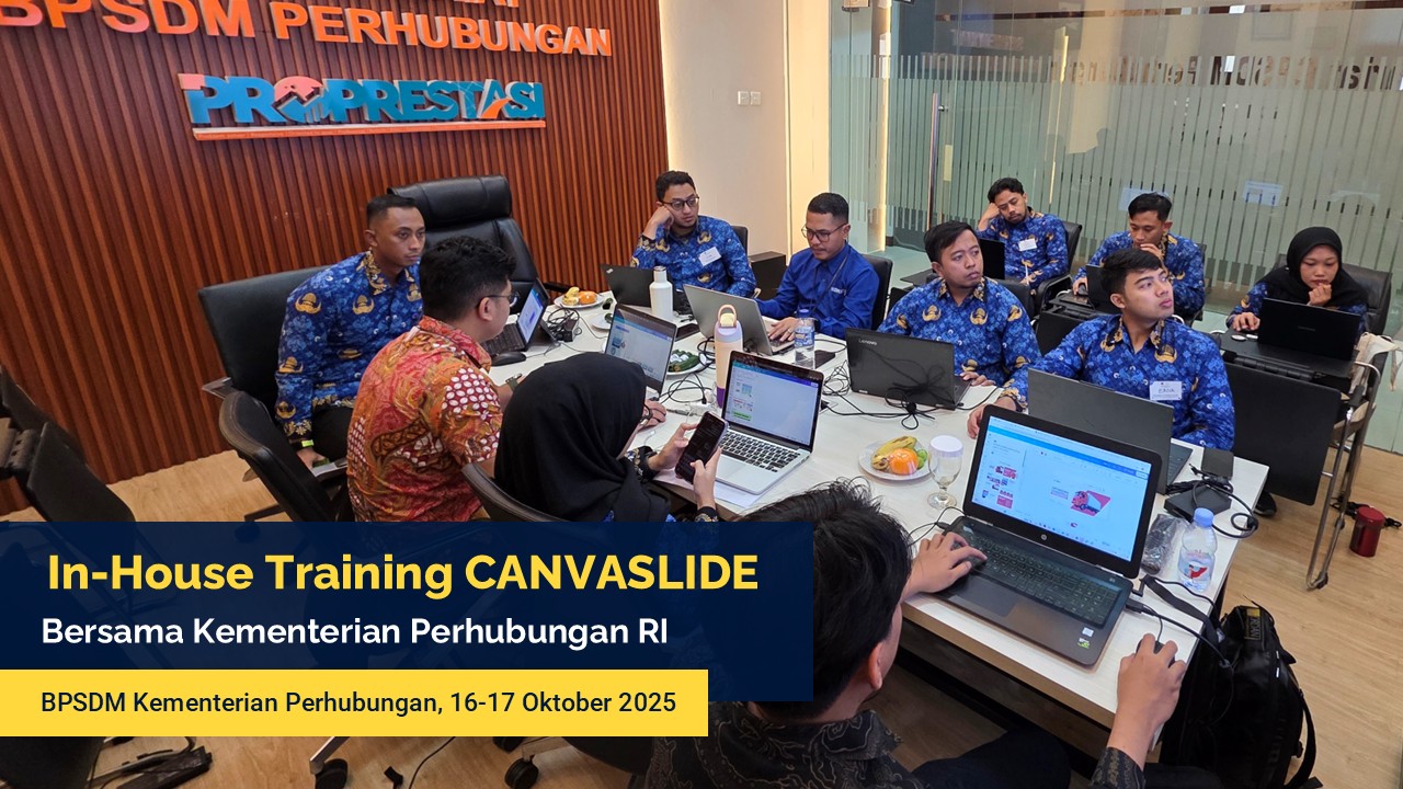 Dokumentasi In-House Training CANVASLIDE bersama Kementerian Perhubungan RI