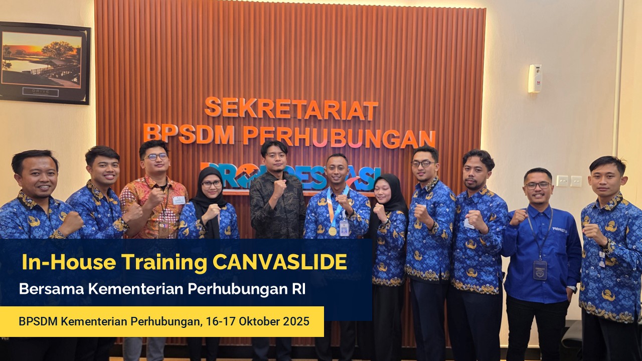 Dokumentasi In-House Training CANVASLIDE bersama Kementerian Perhubungan RI