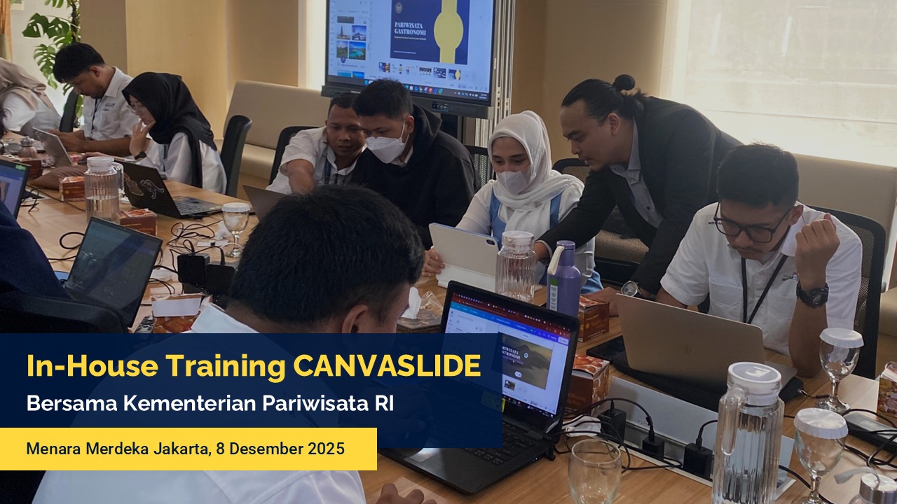 Dokumentasi In-House Training CANVASLIDE bersama Kementerian Pariwisata RI